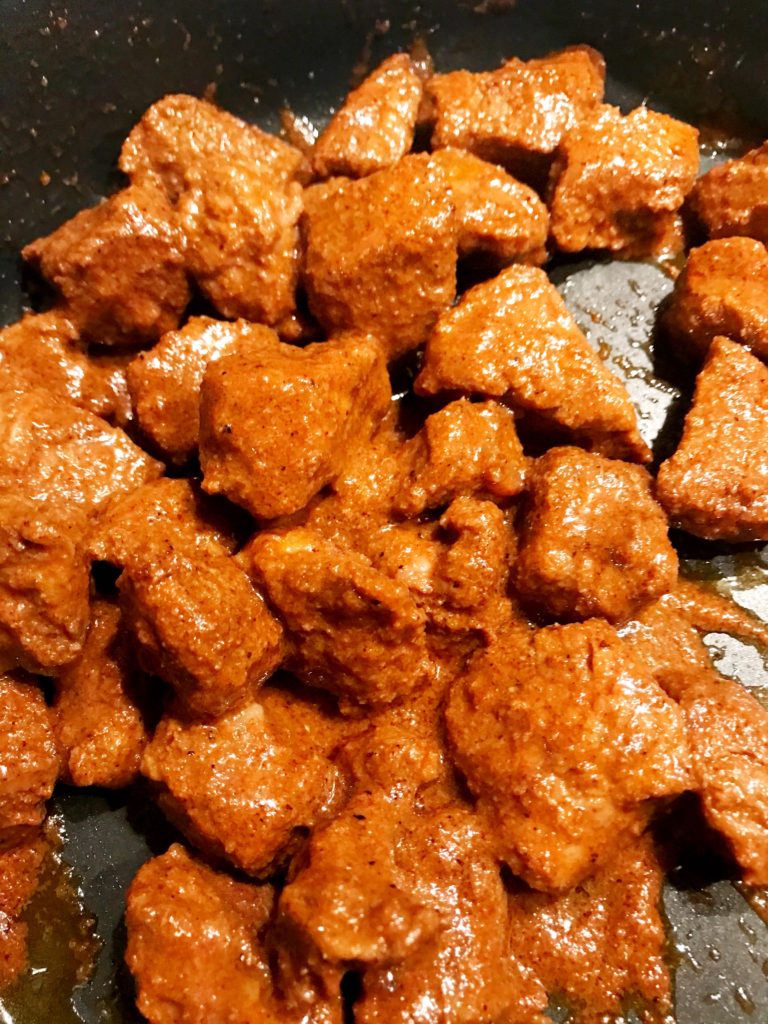Cajun Steak Bites in in Garlic butter